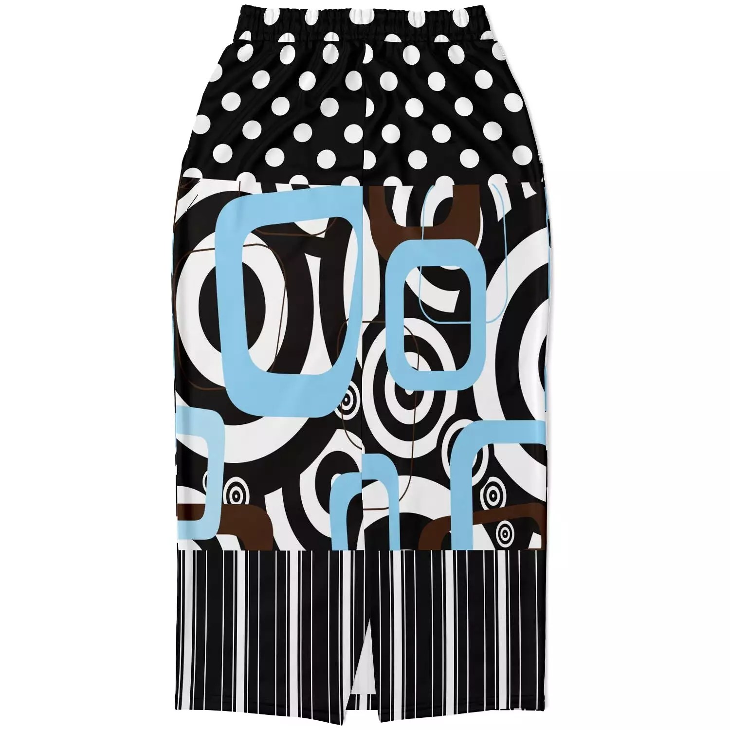 Pacific Palisades Geo Swirl Eco-Poly Long Pocket Skirt