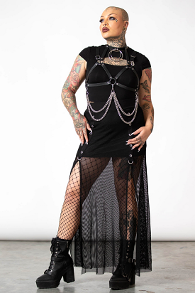 Paragon Fishnet Maxi Skirt