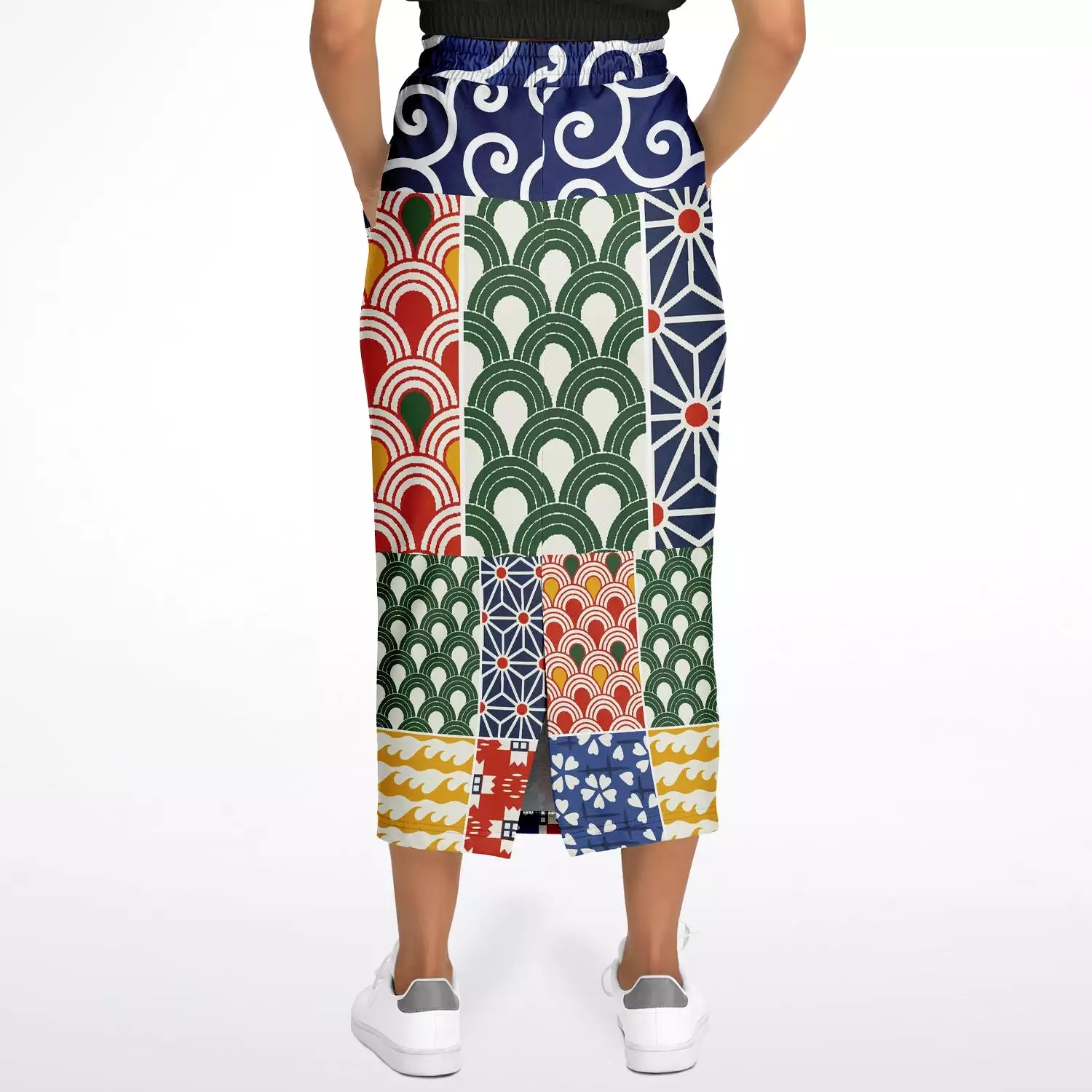 Picadilly Square Eco-Poly Long Pocket Skirt