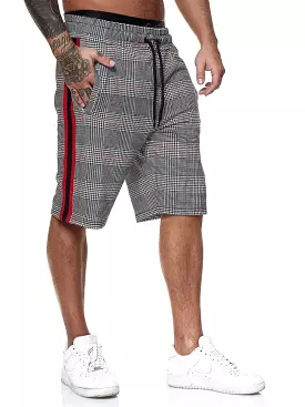 Plaid Casual Shorts For Men