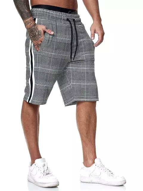 Plaid Casual Shorts For Men