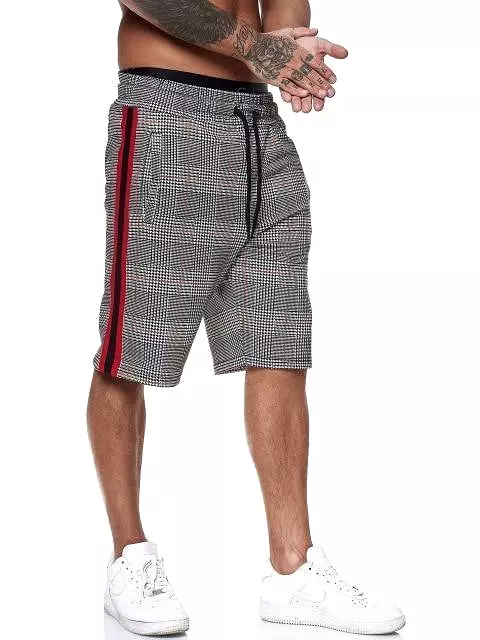 Plaid Casual Shorts For Men