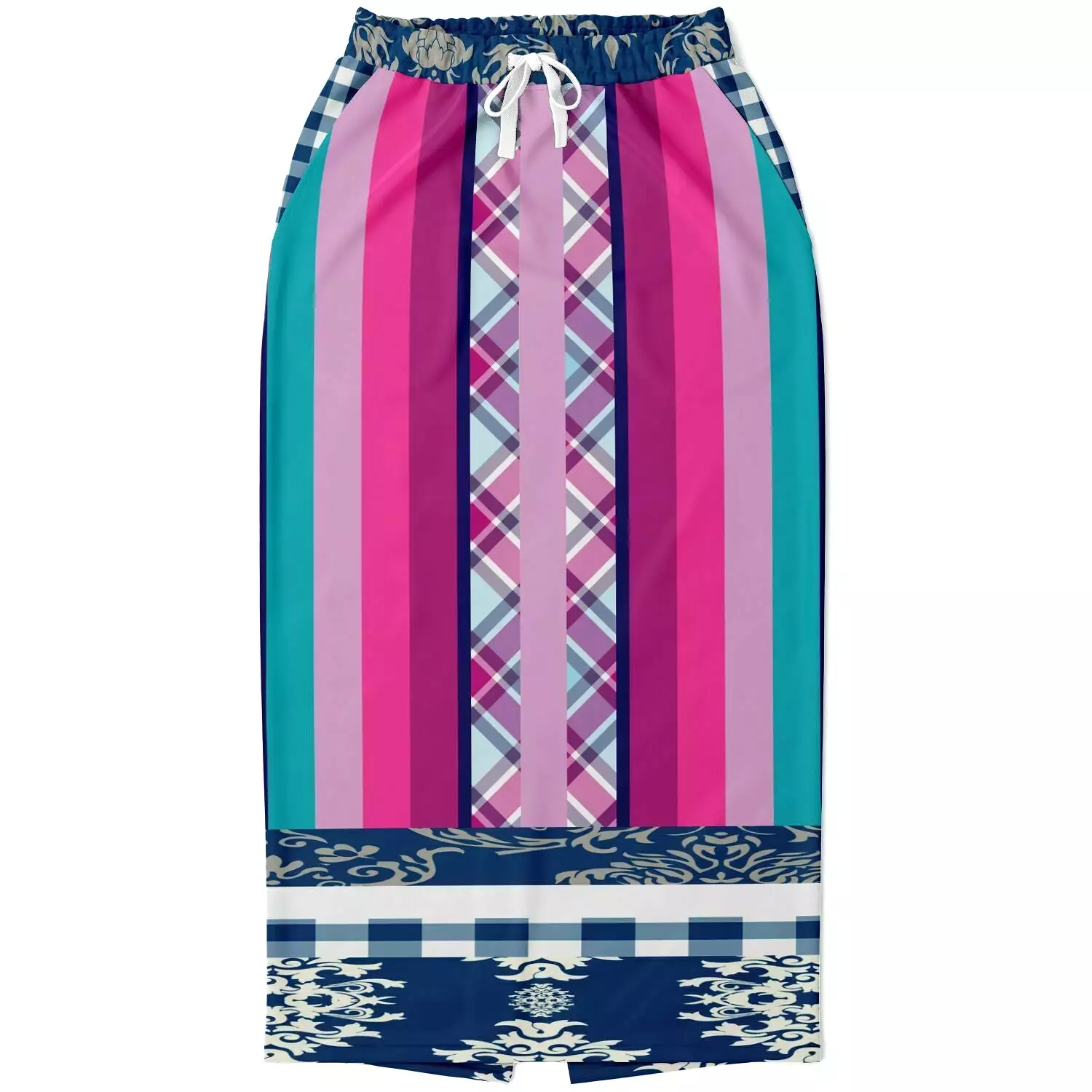 Purple Haze Eco-Poly Long Pocket Skirt