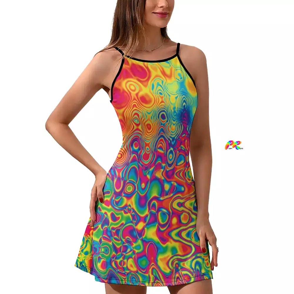 Radiant Hue Summer Festival Dress