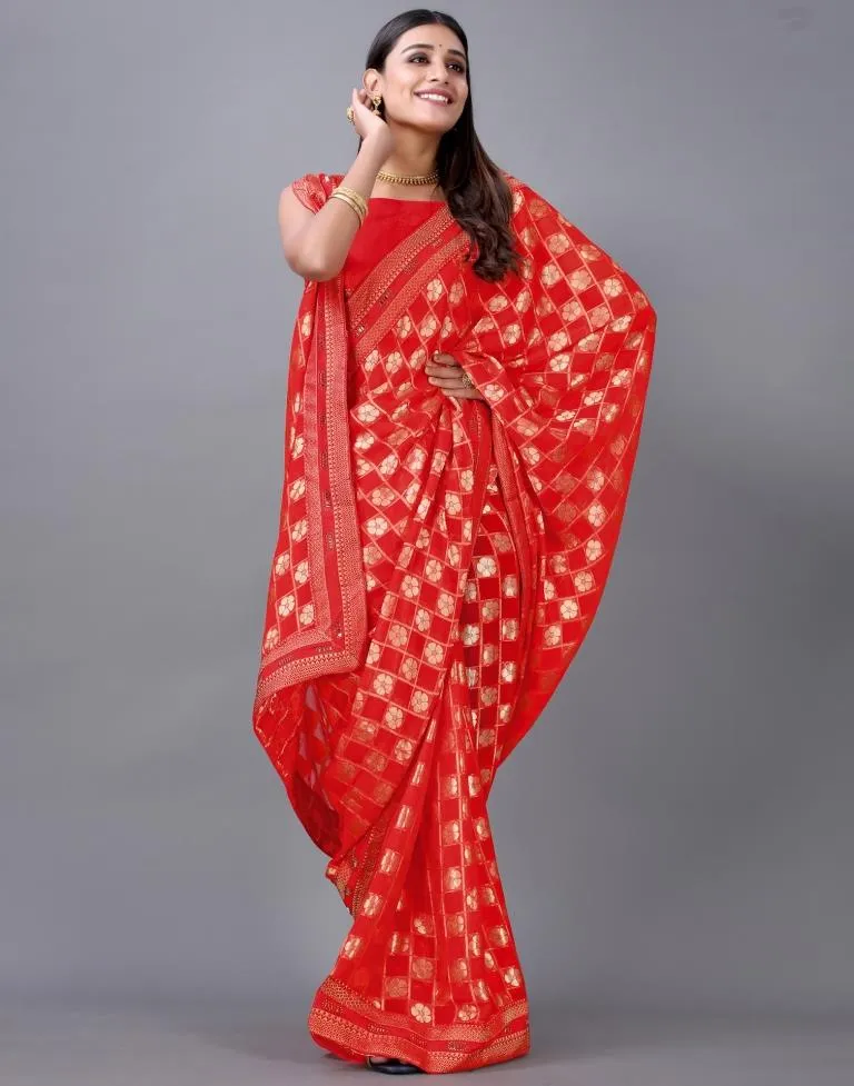 Red Silk Saree