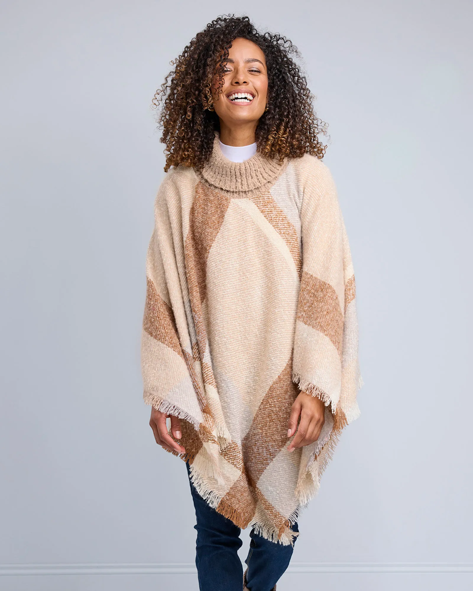 Roll Neck Poncho