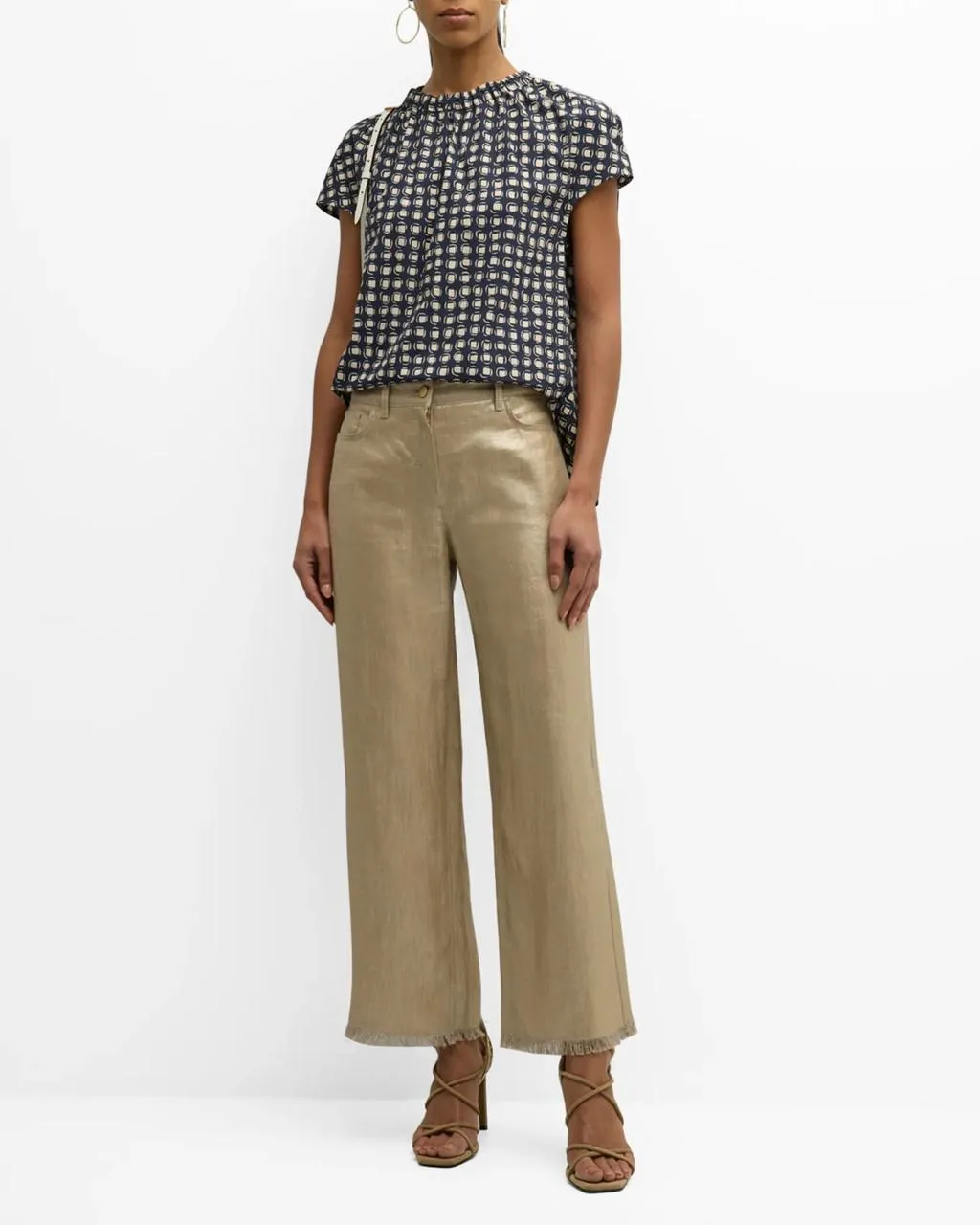 S Max Mara  |Cotton Short Sleeves Shirts & Blouses