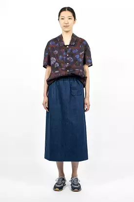 Simple Skirt Blue Denim