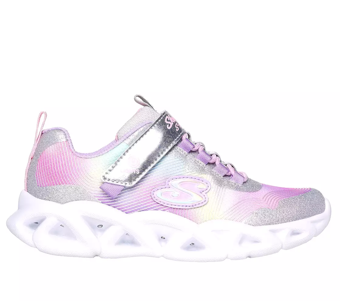 Skechers Silver Twisty Brights Children's Sneaker