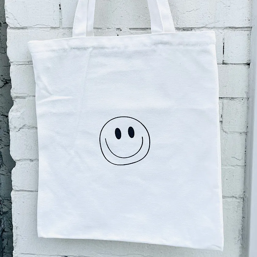 Soho Happy Face Zipper Tote