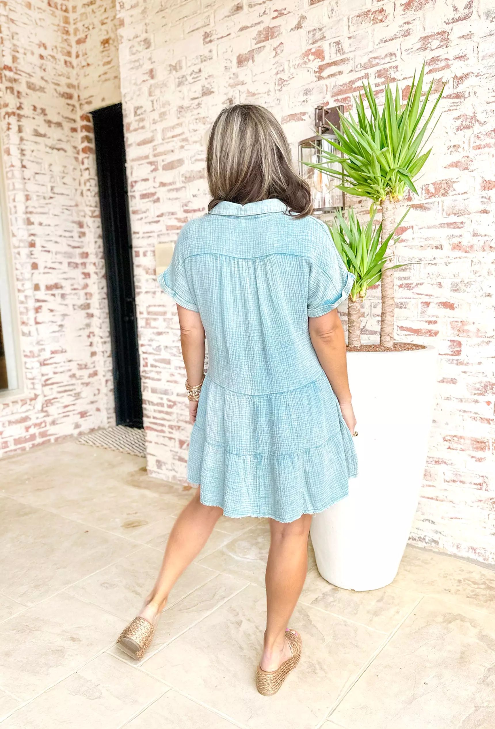 Sunny Days Dress in Light Blue