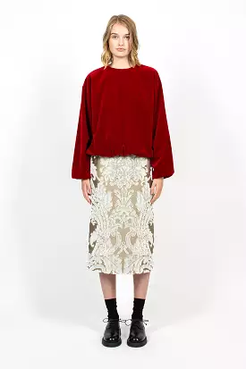 Tapestry Skirt Ecru