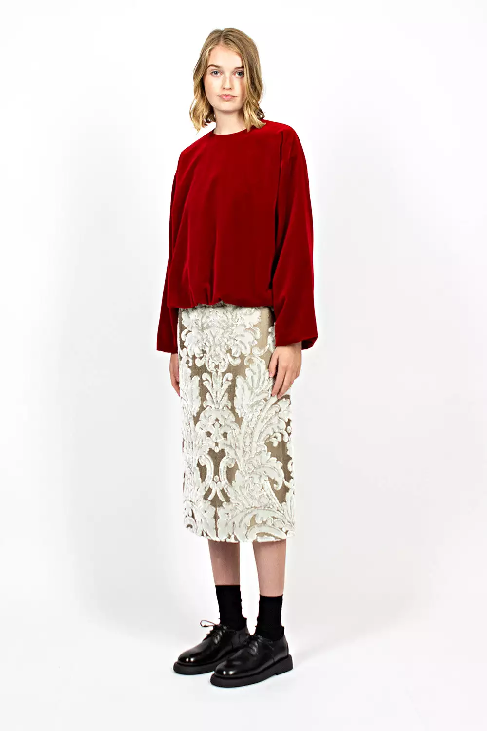 Tapestry Skirt Ecru