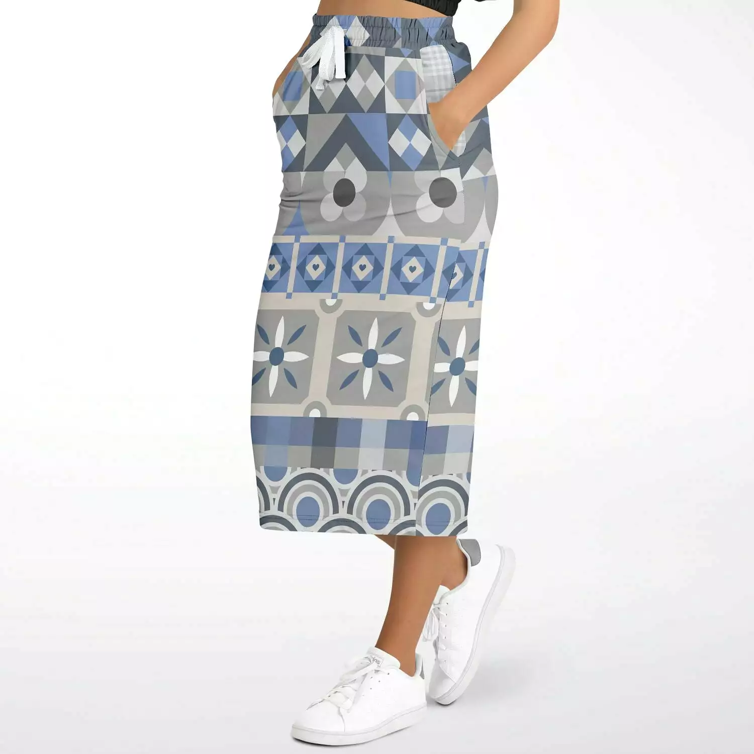 Tranquility Eco-Poly Long Pocket Skirt