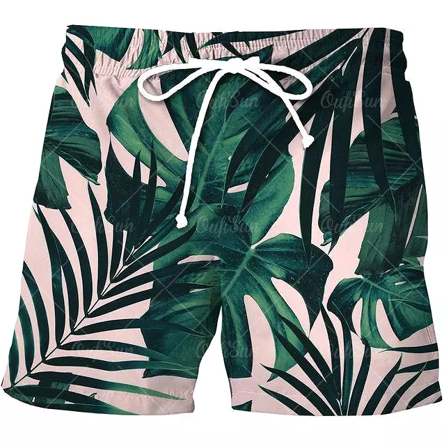 Tropical Beach Shorts For Men