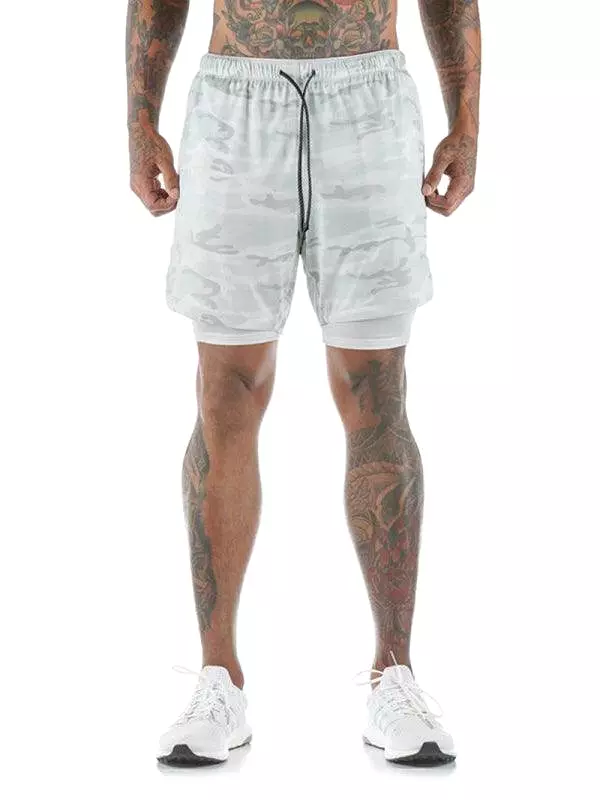 Two Piece Men Gym Shorts