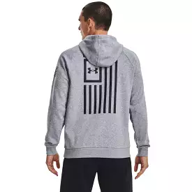 'Under Armour' Men's Freedom Flag Hoodie - Steel Light Heather