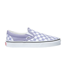 VANS Colour Theory Purple Heather Checkerboard Classic Slip-On Youth Shoe