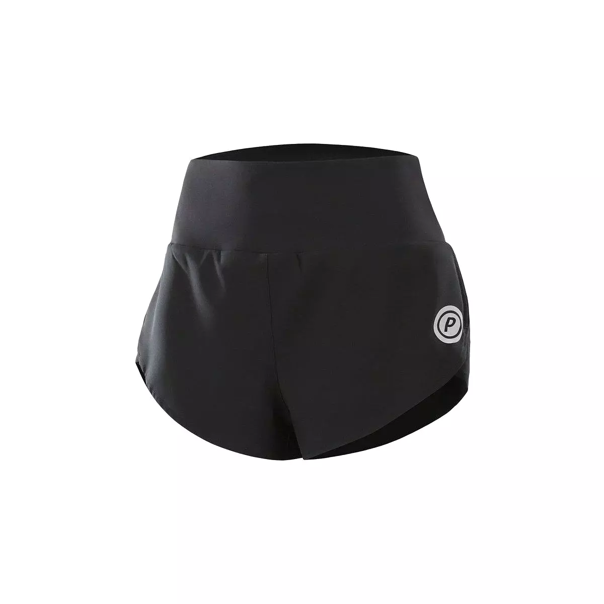 Women High Waisted 4 Inch Shorts for Running & Training (Carbon Black)