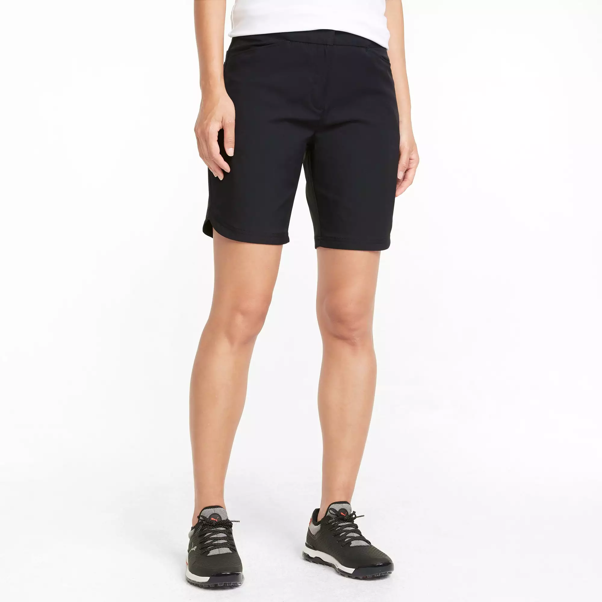 Women's Bermuda Golf Shorts | Puma Black