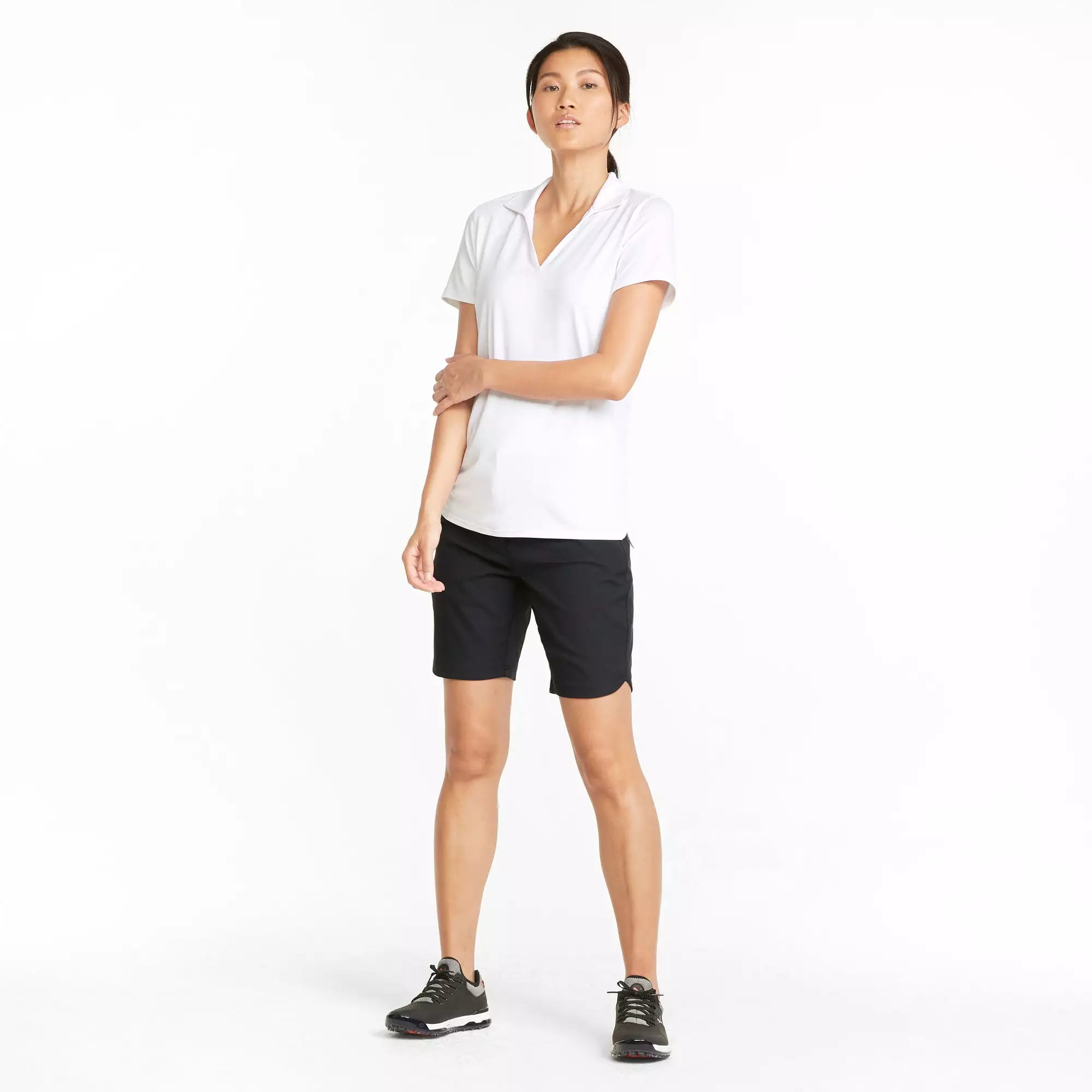 Women's Bermuda Golf Shorts | Puma Black