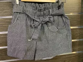 Women's Casual Stripped Tie Shorts