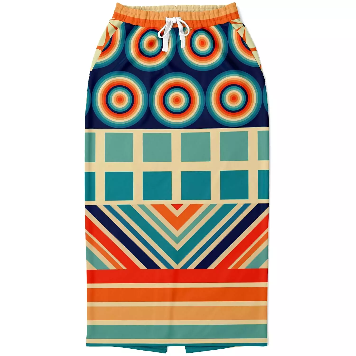 Ziggy Out Retro Eco-Poly Long Pocket Skirt